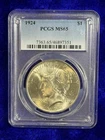 1924 Peace Silver Dollar PCGS MS65
