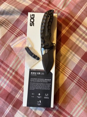 SOG Kiku XR LTE Folding Knife With Right And Lefty Clip