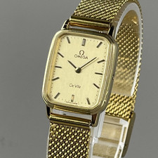 OMEGA De Ville Vintage Ladies Watch 20mm Quartz Brand New Band 5910039 Cal.1387