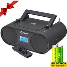 Portable Bluetooth CD Player W/ AM/FM Radio AUX USB Rechargeable Boombox