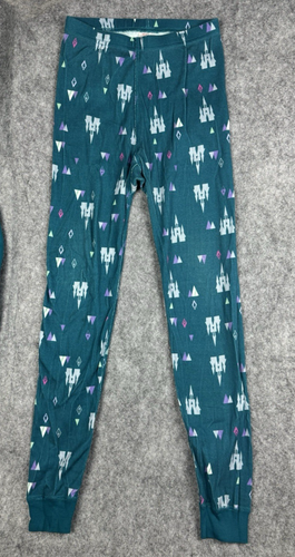 Hanna Andersson Disney Frozen 2 Teal Anna Castle Organic Pajamas Long 140 10 - Picture 8 of 9