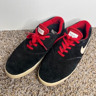 Nike SB Eric Koston 2 Lunarlon Skate Shoes Black Red Mens  display picture 1