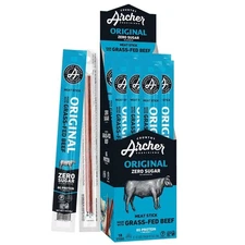 Country Archer Beef Jerky Sticks - Grass Fed Beef Sticks Individually Wrapped,