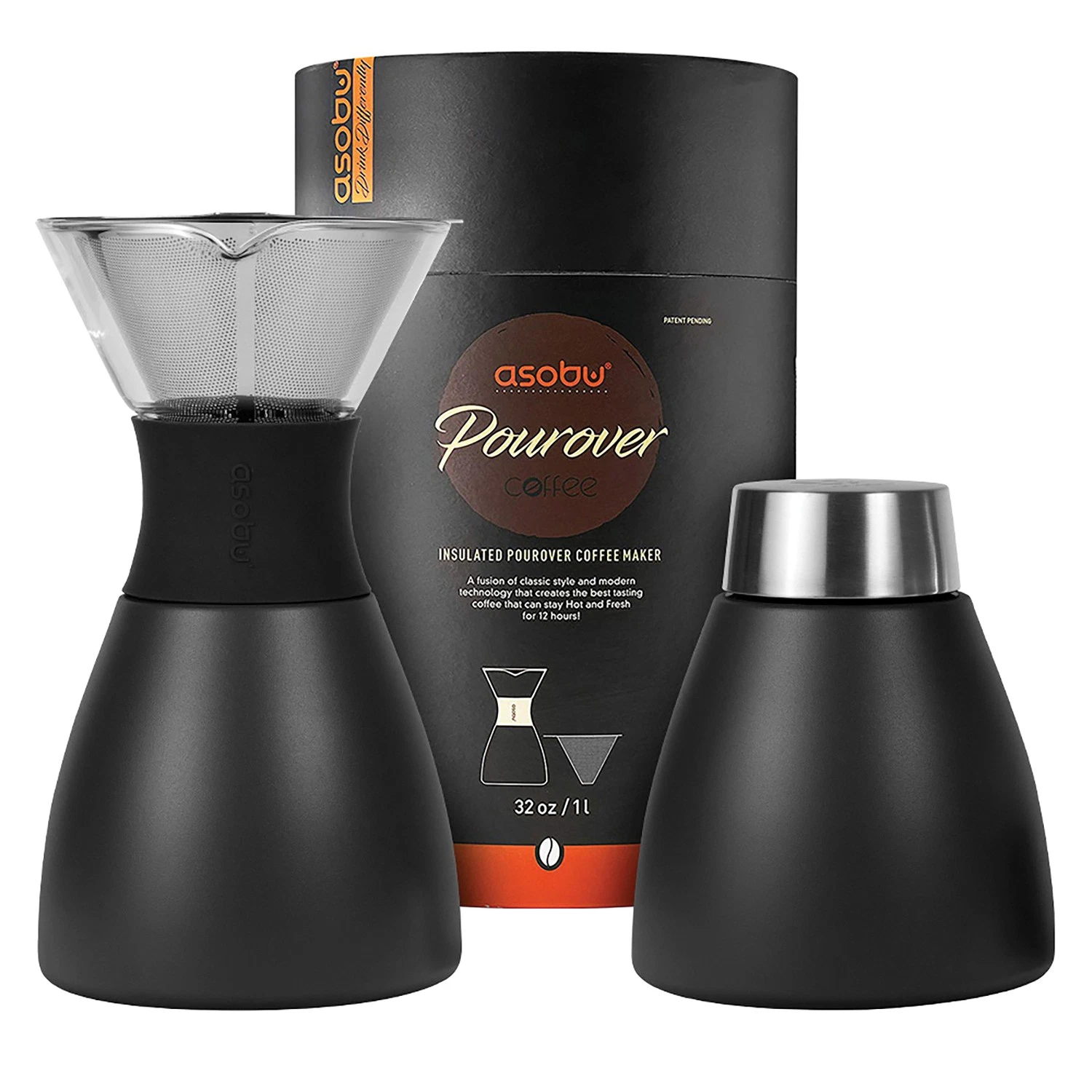 Insulated Pour-over Coffee Maker Removable Carafe 34 Oz
Opens in a new window or tab