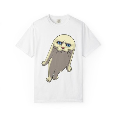 Meme Brain Rot Funny Cat T-shirt, Graphic Tee, Humorous Shirt, Cute Cat Lover