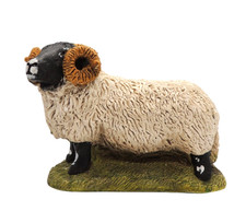 Vintage STEF England Collectible Sheep Ram Figurine Handmade in UK