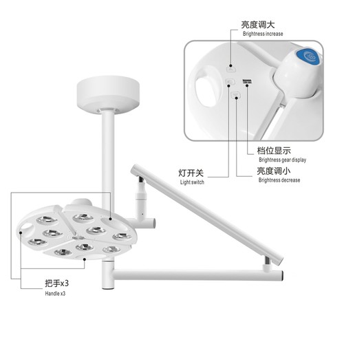 90W LED Dental ENT Surgery Operating Lamp Medical Shadowless Examination Light - Picture 3 of 18