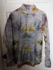   Xmucane  - Armani Tie-Dyed Long-sleeved Tux Shirt - Size L  21 French Cuffs