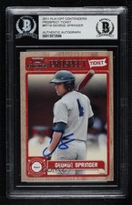 BAS 2011 Playoff Contenders Prospect Tickets George Springer BGS Authentic ow6