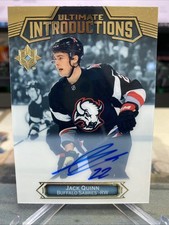 2022-23 Ultimate Introductions Jack Quinn Black Rookie Auto - Buffalo Sabers