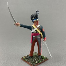 Painted Napoleonic tin toy soldier 60 mm, British Horse artillery VID SOLDIERS