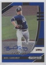 2020 Panini Prizm Draft Picks Blue 12/60 Burl Carraway #PDP51 Auto 1l2