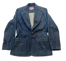 Levi's Denim Blazer Mens Size 40 Blue VTG 70s Orange Tab Made in USA 70662-0213