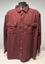 MENS FIELD STREAM BUTTON UP THICK COTTON FLANNEL SHIRT SIZE 2XL