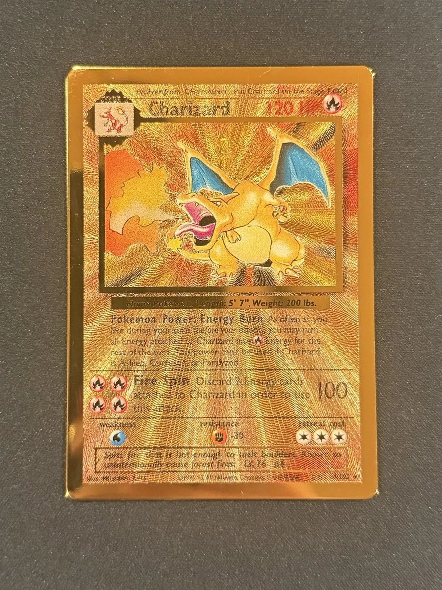 Pokemon Charizard Gold Card for sale | eBay
