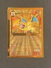 Pokemon Gold Metal Charizard Trading Card Celebrations Promo UPC 4/102