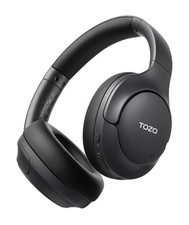 Auriculares inalámbricos TOZO HT3 ANC batería 90H 5 micrófonos alta resolución sobre la oreja negros BT5.0