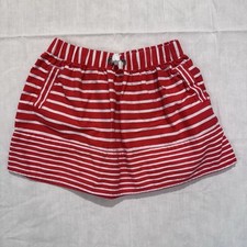 OSH KOSH B GOSH Girl's Sz 4T Skirt Red White Stripe Elastic Waist