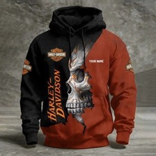 Personalized Harley Racing Davidson 3D Hoodie , Unisex Adults S-5XL