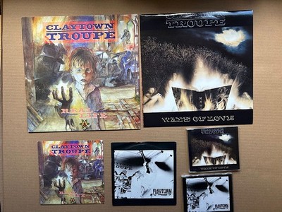 CLAYTOWN TROUPE - 6 x singles - 2 x CD + 2 x 7'' + 2 x 12'' - REAL LIFE/WANTED