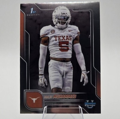 Malik Muhammad 2025 Bowman Chrome University #112 (RC) Texas Longhorns NM/M