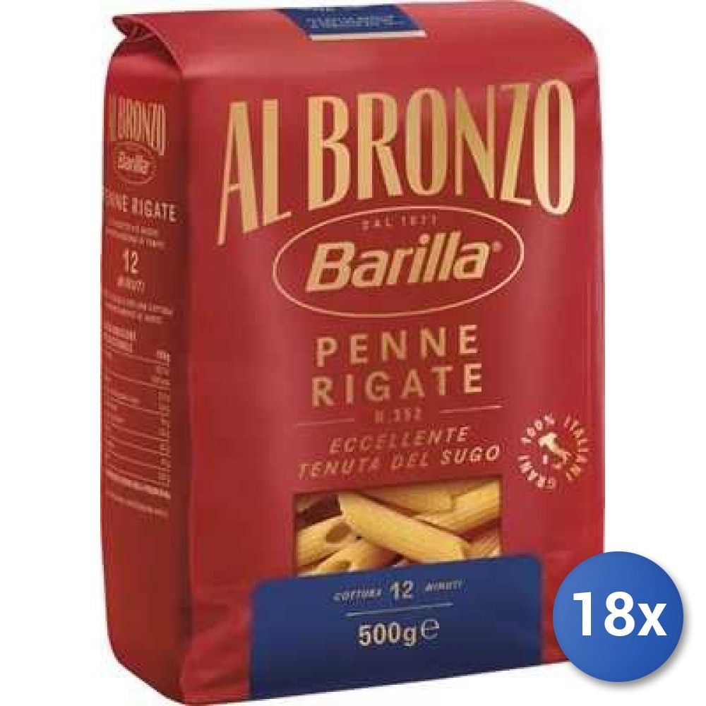 18X Multipack Barilla Semolina Bronze Penne Rigate Gr400