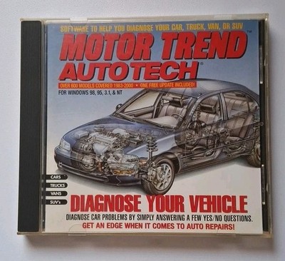 Motor Trend Autotech Diagnose Your Vehicle CD-ROM - 2001 - PC Media - GOOD RARE