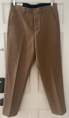 NWOT AMI PARIS Wool Camel Pants H16T07.15 Size 42 (36)