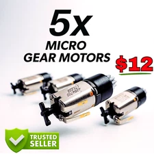 5pc 3V Micro Planetary Gearbox Motor High Torque DC Motor DIY Robot | 24hr ship!