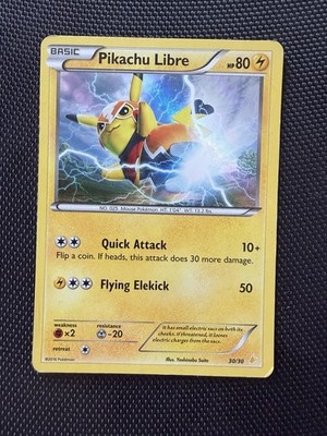 Pokemon Karte - Pikachu Libre Holo - 30/30 - XY Trainer Kit - 2016