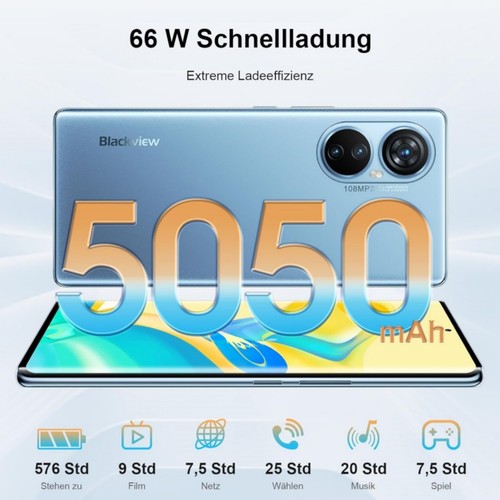 Blackview A200 Pro Smartphone 24GB + 256GB 6,67" 2.4K Android 13 NFC Telefon komórkowy 108MP - Zdjęcie 7 z 25