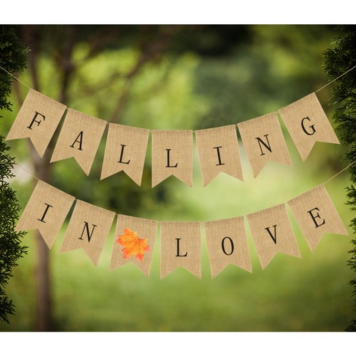 Linen Banner Letters Hanging Flag Bunting Banners for - Picture 4 of 12