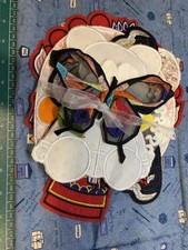 Mixed Lot Embroidery Patches 9 pcs Cute Cartoon Animal Floral Iron On Sew DIY