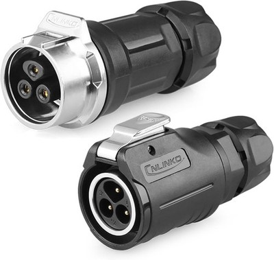 LP-16 3 Pin IP68 Waterproof Circular Connector, M16 Male Female P Style: 3 Pin