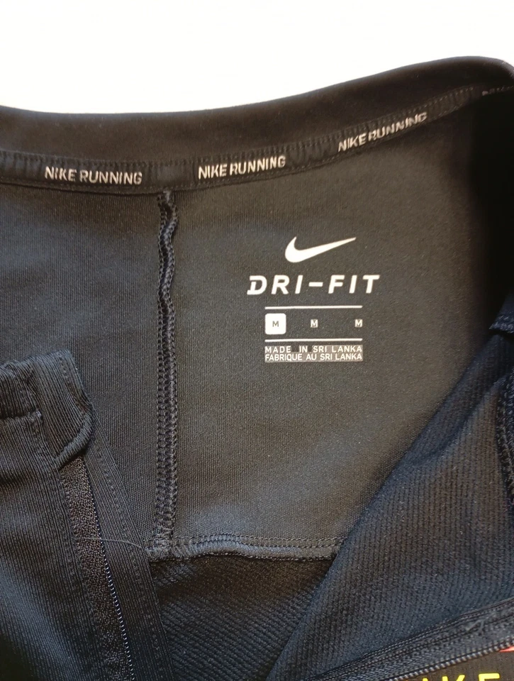 Men's Nike Running Dri-Fit Wind Trail Jacket Black M Half-Zip - Image 4 of 4