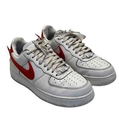 Nike Air Force 1 Low Top Shoes Men s 8.5 White Ambush Phantom Red DV3464-007