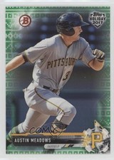 2017 Topps Holiday Bowman Green Holiday Sweater 57/99 Austin Meadows #TH-AM 6p0