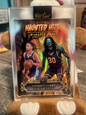 2025 Wildcard Jersey Edition Haunted Hits Steph Curry 8/9 Raywave Zombie