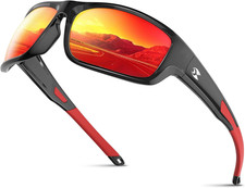 Sports Polarized Sunglasses for Men: Women UV400 Protection Wrap around Sun Glas