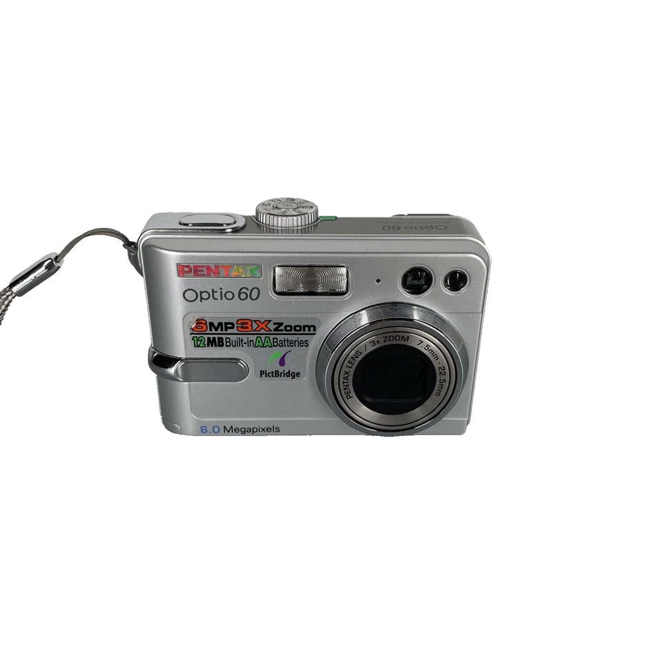 Pentax Optio 60 Digitalkamera 6.0MP mit Zubehörpaket: Anleitung / SD 256MB - Bild 2 von 4