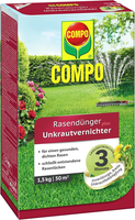 Compo Floranid RasendüNger Plus Unkrautvernichter 3 Monate 50 M² 1.5 Kg
