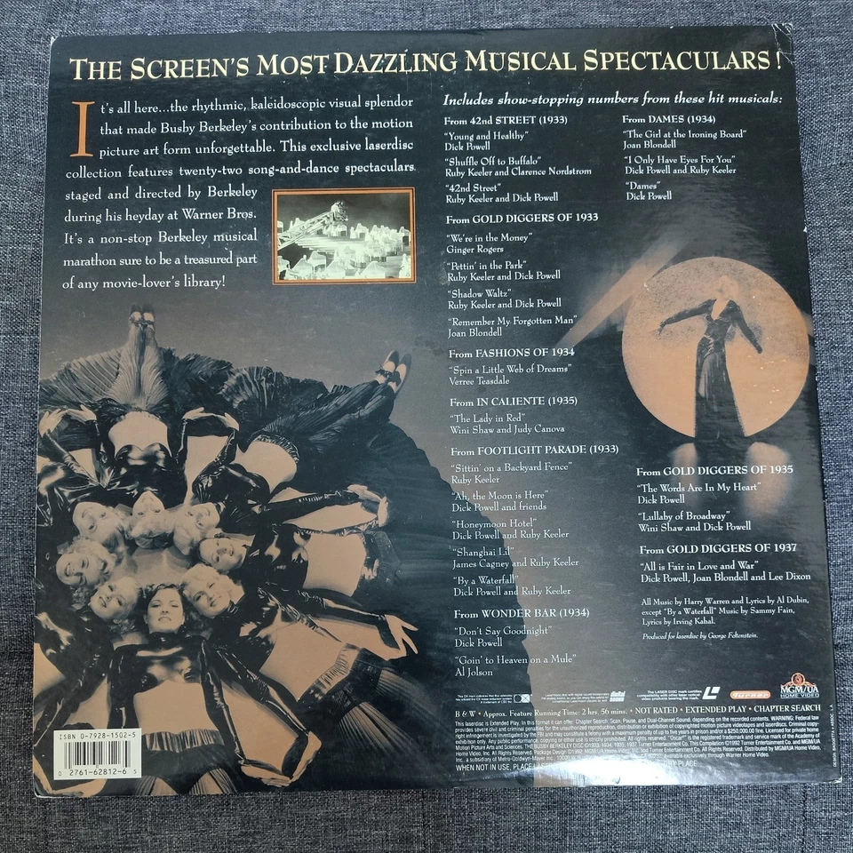THE BUSBY BERKELEY DISC (MUSICAL SPECTACULARS) 2-Disc Laserdisc Set - Image 2 of 4