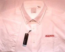 Krispy Kreme Donuts Employee Uniform Button-Front Shirt, Men's Size XL, NEW