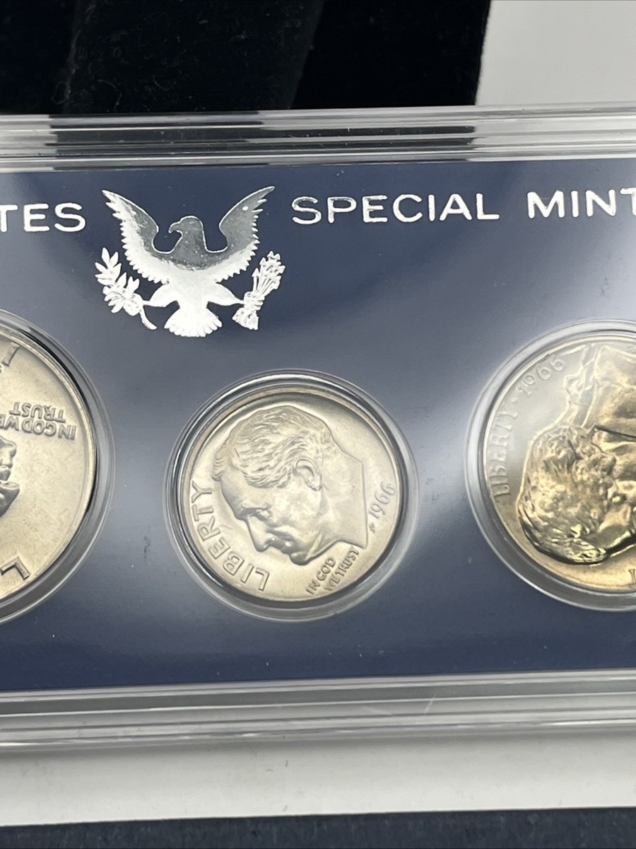 1966 United States Special Mint Set, With Box, 40% Silver Half | eBay