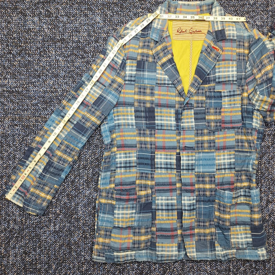 Robert Graham Men's X- Large Multicolor Patchwork Blazer - Image 4 of 4