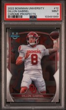 2022 BOWMAN UNIVERSITY CHROME PROSPECTS #12 DILLON GABRIEL PSA 9