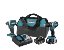 Makita XT269M 18V LXT 1/2" Hammer Driver-Drill & Impact Driver Combo Kit(4Ah)New