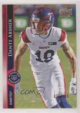 2021 Upper Deck CFL Red 21/165 Dante Absher #83 o1h