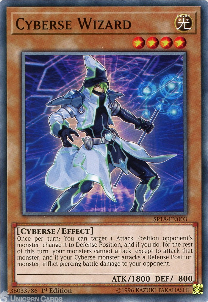 SP18-EN003 Cyberse Wizard : Common 1st Edition Mint YuGiOh Card