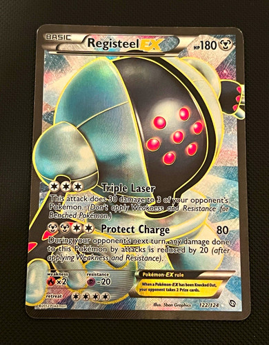 Registeel EX 122/124 Dragons Exalted Full Art Holo Ultra Rare 2012 MP